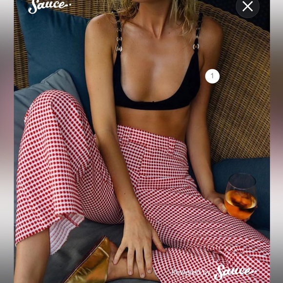 Made by Dawn Other - Chain Black Ribbed Bikini NWT